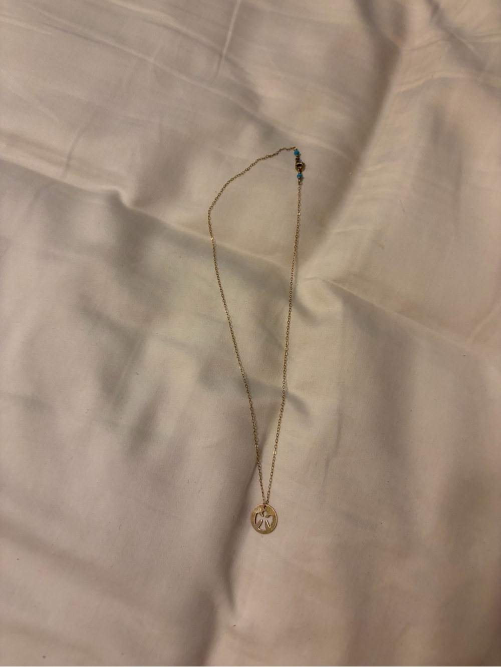 EUC enewton angel cut out necklace beautiful condition